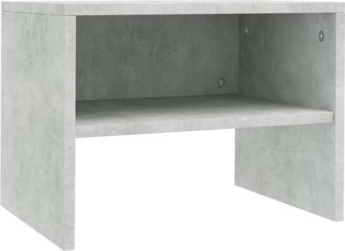 VidaXL Nachtkastje 40x30x30 cm spaanplaat betongrijs