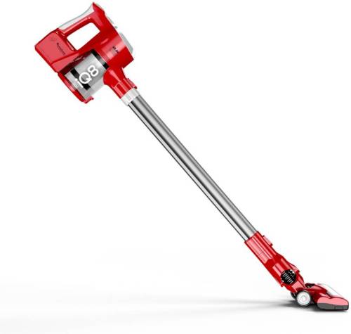 TurboTronic IQ8 Draadloze steelstofzuiger met accessoires - Rood