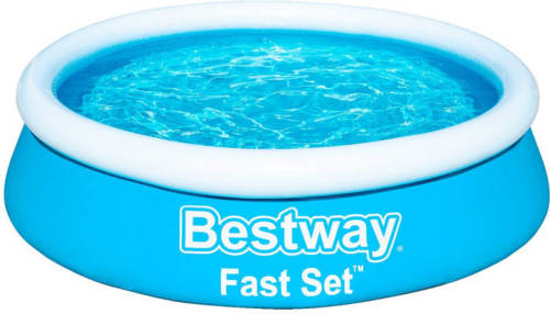 Bestway zwembad - 183x51cm - opblaasbare rand - model 57392 - staat in 10 minuten