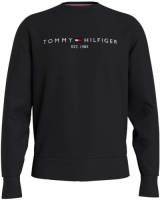 Tommy hilfiger sweater met logo zwart