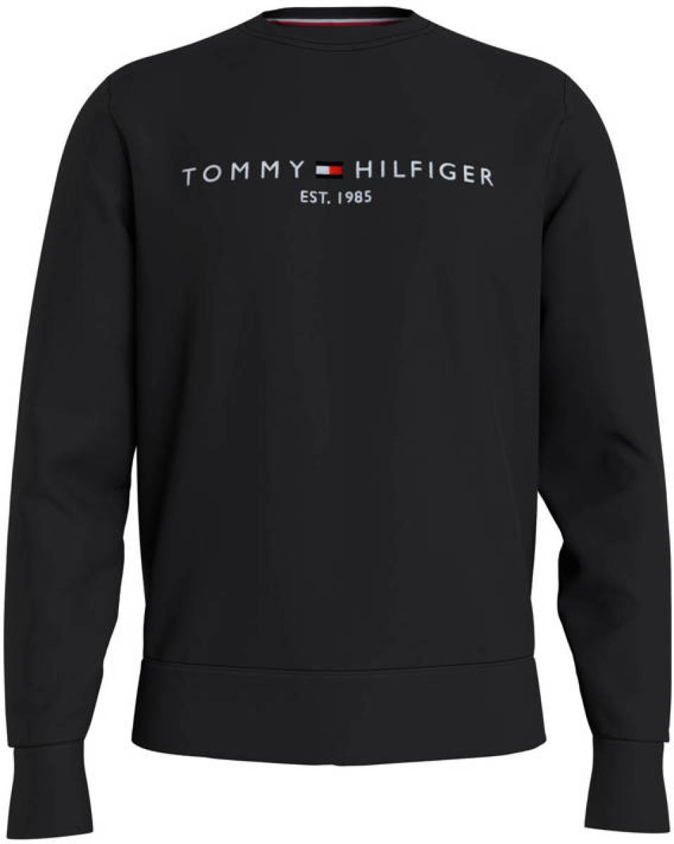 Tommy hilfiger sweater met logo zwart