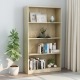 VidaXL Boekenkast met 4 schappen 80x24x142 cm spaanplaat sonoma eiken