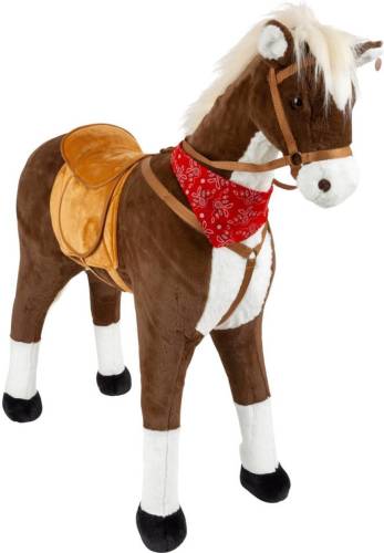 Small Foot rijpaard Horse XL junior pluche 100 cm bruin