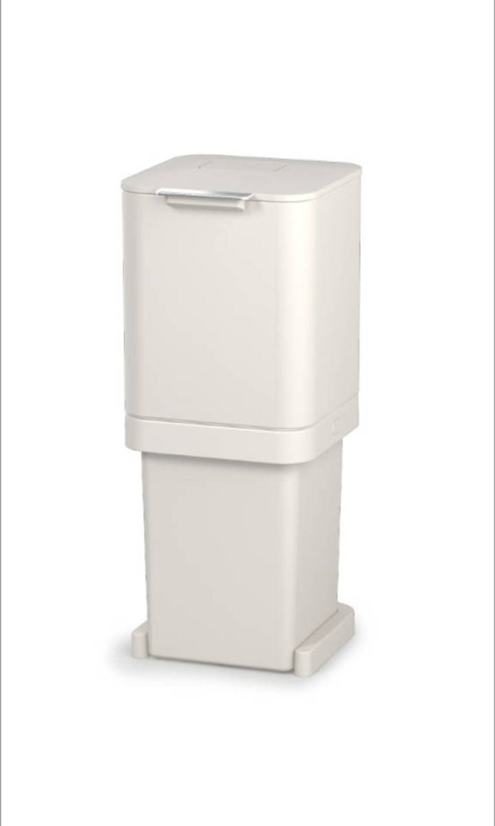 Intelligent Waste Afvalemmer Totem Pop 60 liter - Stone - Joseph Joseph
