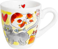 Blond Amsterdam mok Cat lover (Ø8 cm)