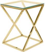 Beliani BEVERLY Bijzettafel Glas 40 x 40 cm