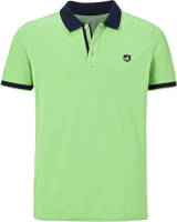 Jan Vanderstorm oversized polo LAVRANS Plus Size met contrastbies groen