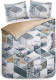 Heckett & Lane dekbedovertrek Carey - Storm Blauw - 2-Persoons 200x200/220 cm