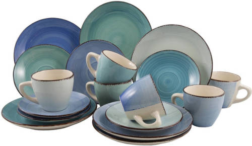 Easyline Koffieset Ocean Blue 18-Delig