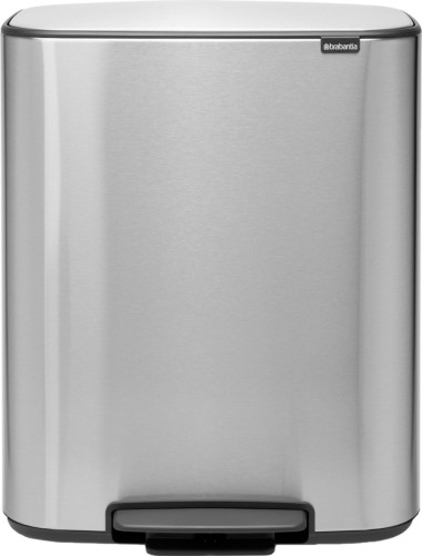 Brabantia Bo Pedal Bin 60 liter RVS Fingerprint proof