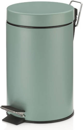 Kela Monaco Pedaal Afvalemmer - 3 liter - Groen - Kel