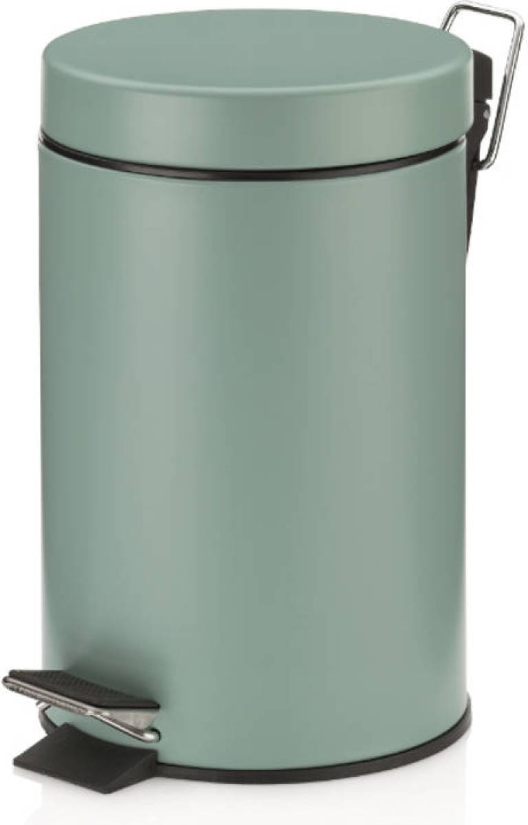 Kela Monaco Pedaal Afvalemmer - 3 liter - Groen - Kel