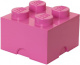 LEGO Brick 4 opbergbox - fuchsia