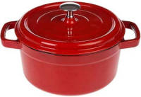 Merkloos Gietijzeren braadpan rood, 20cm - Sürel