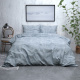 Sleeptime fl twin washed cotton blue - dekbedovertrek: 1-persoons (140 cm)