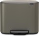 Brabantia Bo pedaalemmer - 11 + 23 l - Platinum