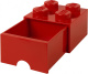 LEGO Brick 4 opberglade - rood