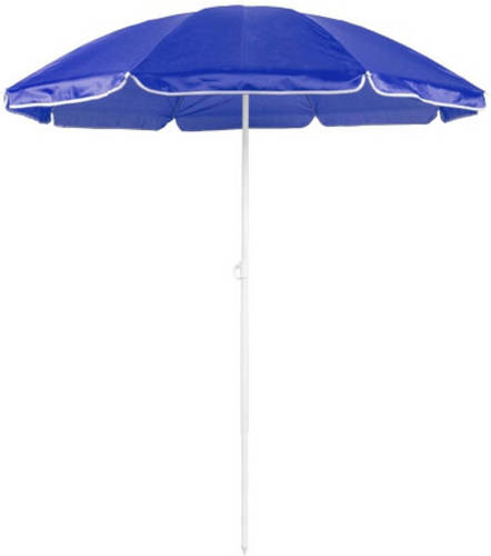 Merkloos Verstelbare strand/tuin parasol blauw 150 cm - Zonbescherming - Voordelige parasols