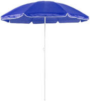 Merkloos Verstelbare strand/tuin parasol blauw 150 cm - Zonbescherming - Voordelige parasols