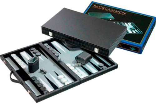 Philos backgammon grijs medium 38x23,5 cm