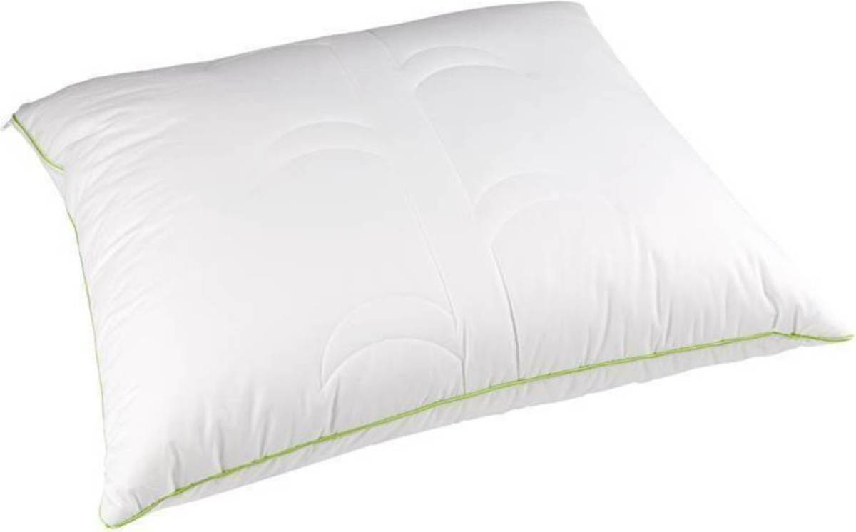 Polydaun bamboe medium hoofdkussen - 100% Suprelle Protect® fiberballs - Wit