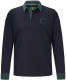 Charles Colby oversized polo DUKE BLAKE Plus Size met logo donkerblauw