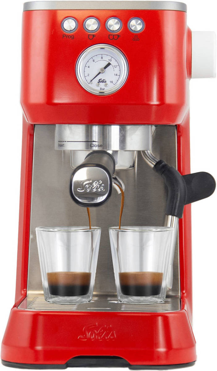Solis 1170 Barista Perfetta Plus Espresso apparaat Rood