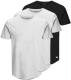 Jack & Jones ESSENTIALS T-shirt (set van 3) wit/wit/zwart