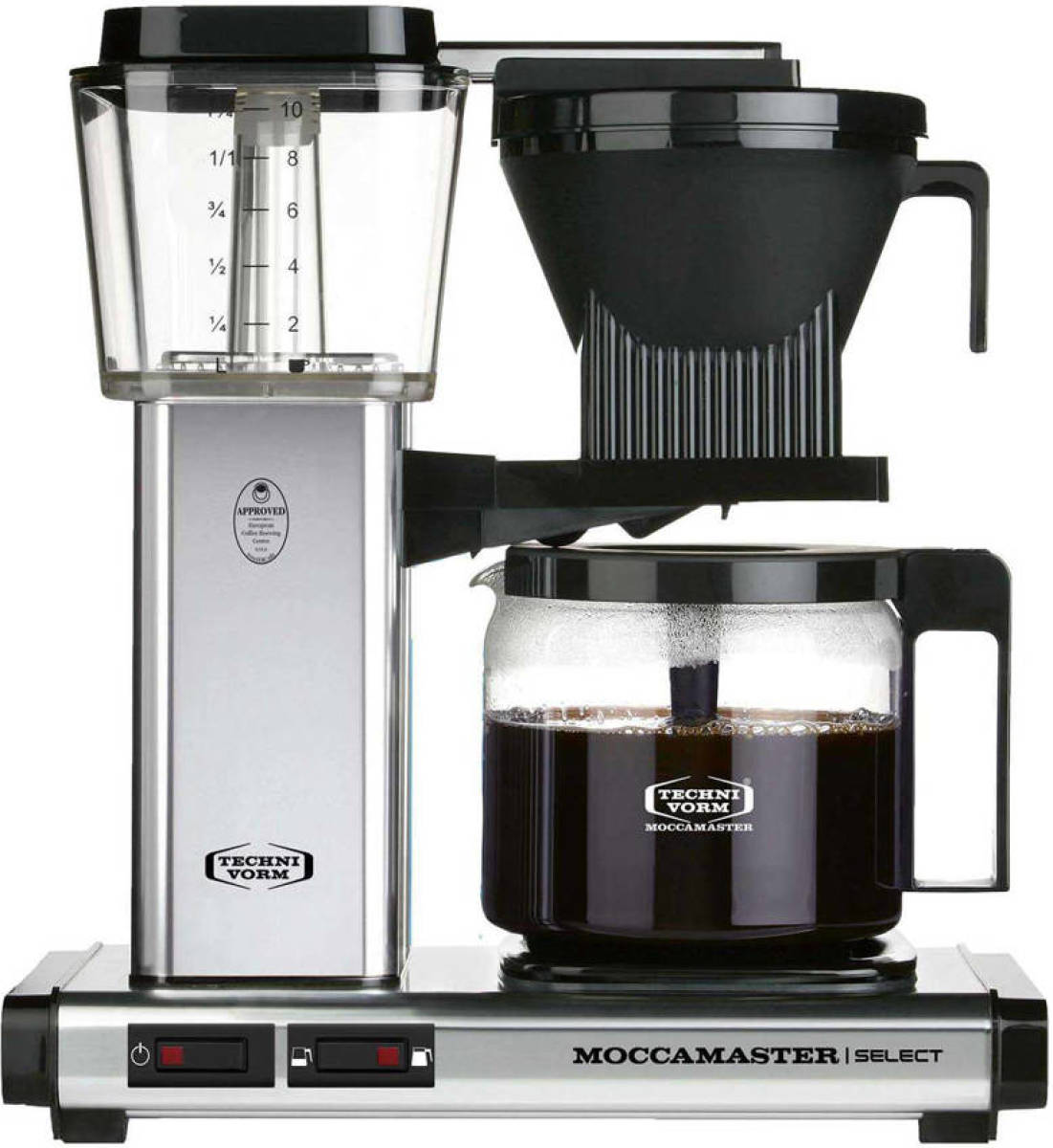 moccamaster KBG Select koffiezetapparaat (polished silver)