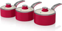 Swan SWPS3020RN Retro Pannenset Rood