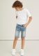 NAME IT KIDS jeans short Theo met biologisch katoen light denim