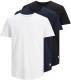 Jack & Jones ESSENTIALS T-shirt (set van 3) wit/donkerblauw/zwart