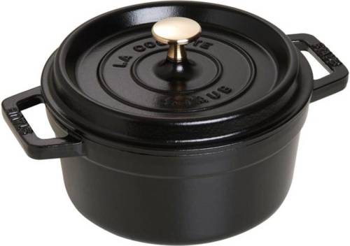 Staub - Ronde cocotte 20 cm - zwart