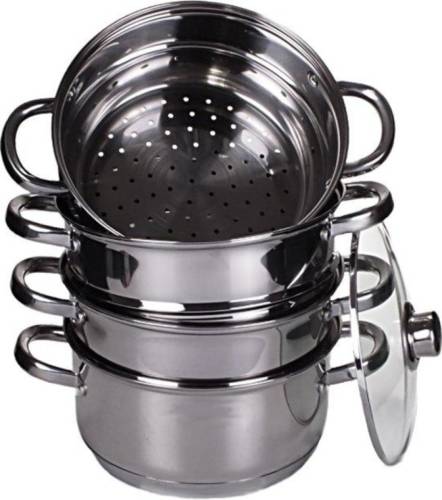 EDENBERG stoompan set - 5 delig - Ø 22 cm - EB-8907