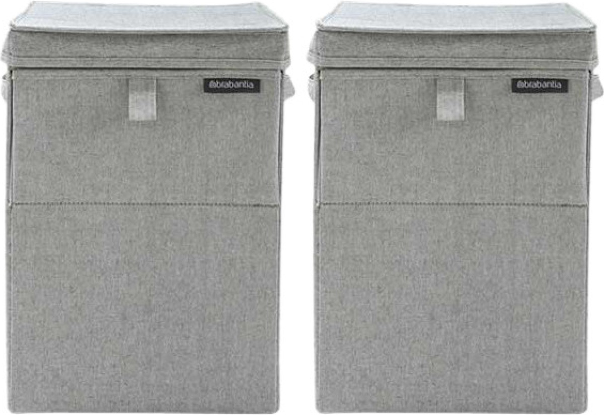 Brabantia wasboxen 35 liter: Duo Pack Grey