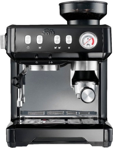 Solis 1018 Grind & Infuse Compact Espresso apparaat Zwart
