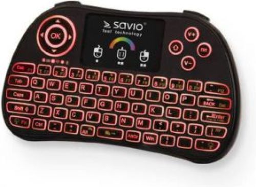 Savio KW-03 toetsenbord RF Draadloos QWERTY Engels Zwart