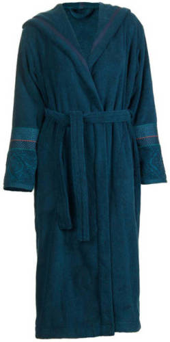 Pip Studio badstof badjas met capuchon donkerblauw