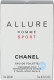 Chanel Allure Homme Sport Eau De Toilette Travel Spray Refills