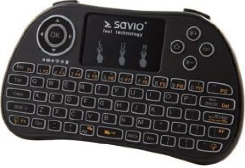 Savio KW-02 toetsenbord RF Draadloos QWERTY Engels Zwart