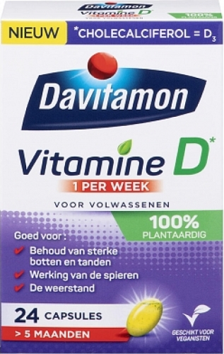 Davitamon Vitamine D 100 Plantaardig 1x Per Week