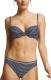Esprit Women Beach gestreepte beugel bikinitop donkerblauw/wit