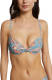 Esprit Women Beach beugel bikinitop met all over print lichtblauw/oranje