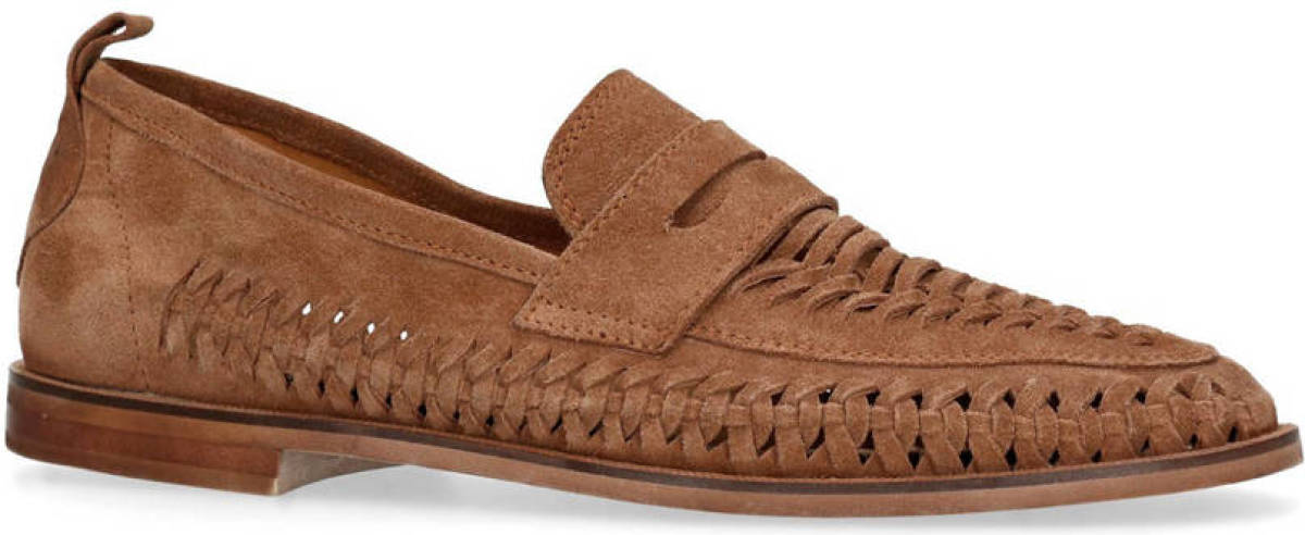 Sacha suède loafers bruin