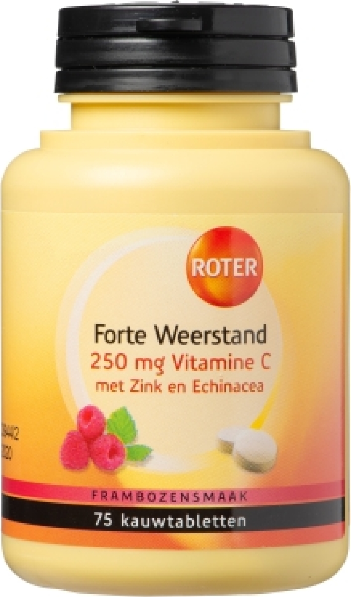 Roter Vitamine C Forte Weerstand Kauwtabletten
