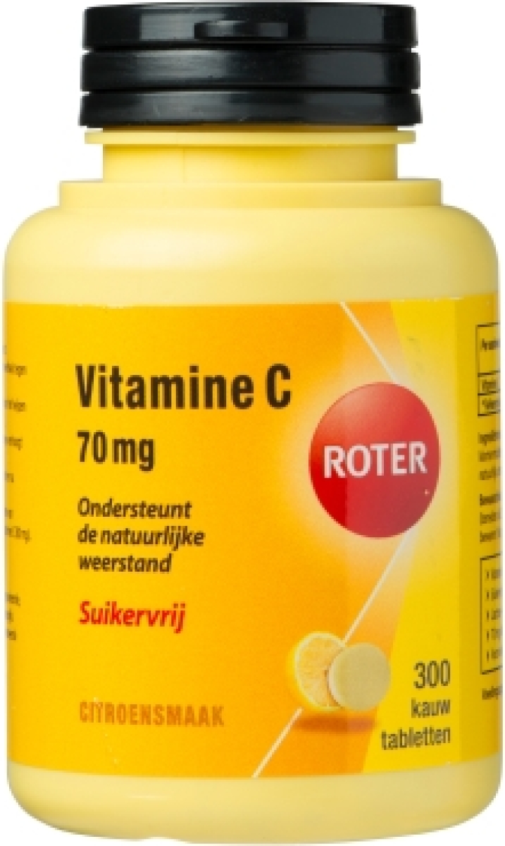 Roter Vitamine C 70mg Suikervrij Kauwtabletten