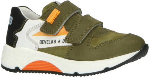 Develab 41565 suède sneakers kaki
