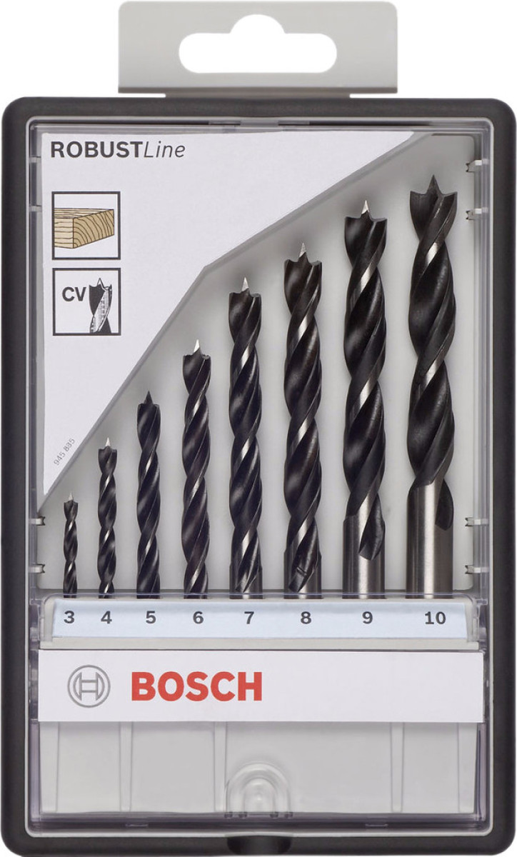Bosch 8-delige Robust Line Borenset Hout