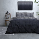 DreamHouse Bedding Domingo - Verwarmend Flanel - Antraciet 2-persoons (200 x 200/220 cm + 2 kussenslopen) Dekbedovertrek