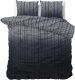 DreamHouse Bedding Domingo - Verwarmend Flanel - Antraciet 2-persoons (200 x 200/220 cm + 2 kussenslopen) Dekbedovertrek